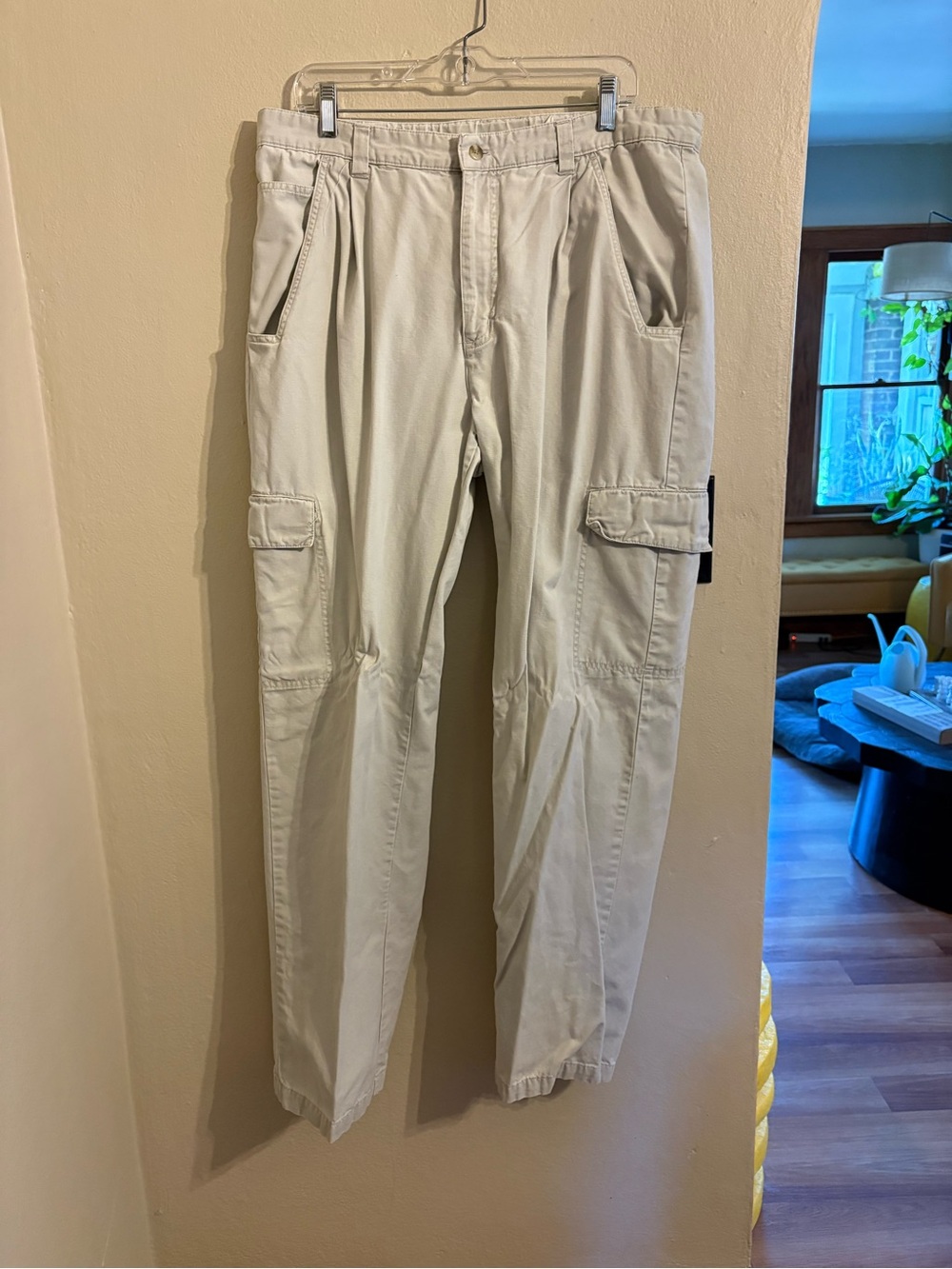 Vintage Columbia Men's Cargo Pants - Light Tan